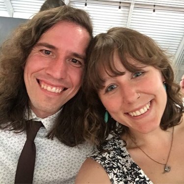 At Claire and Dave's Wedding