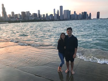 Admiring the Chicago Skyline