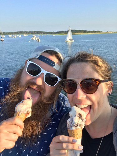 2017 - Ice cream cones in Cape Cod during Matthew's 30th Birthday trip. 