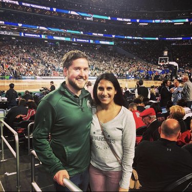 At the Final Four watching Michigan State (unfortunately we lost)