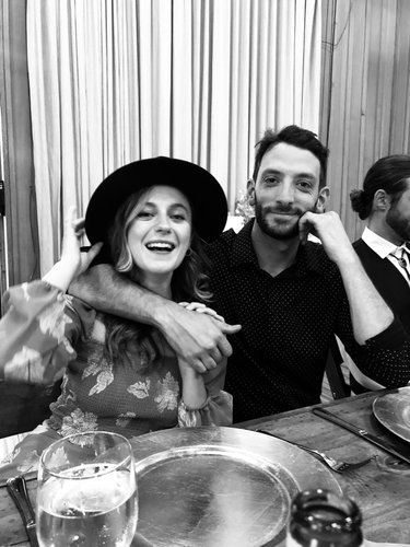 Edan and Lisa at a friends wedding.