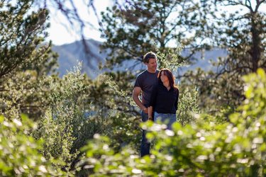 Frolicking in the woods