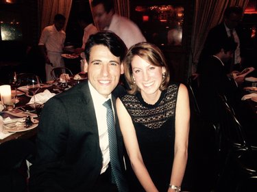 Dec. 2015. The first picture, at Jared's RBC holiday party. Never has Xan been trapped in, ahem, *privy to* a room with so many bankers. ...It will be three more years before she learns what EBITDA actually means. 