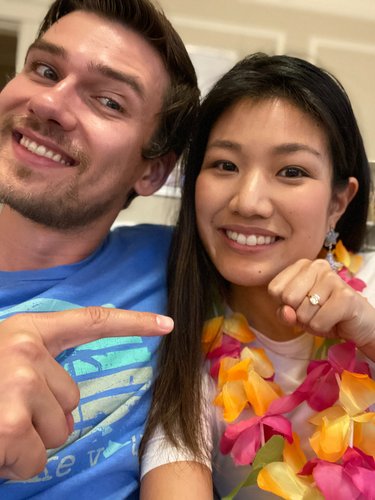 From the night we got engaged! :) 