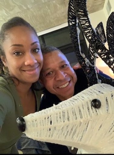 Christmas 2019. We put our reindeer, Buck, up every year! 