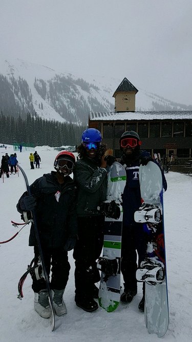 Snowboarding in Loveland Colorado.