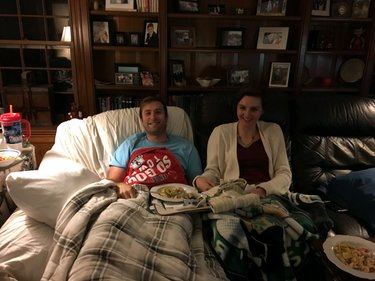 3 days post surgery and meeting Sue & Greg for the first time!