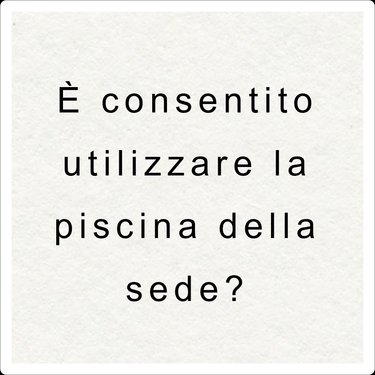 Sì, per favore. I bambini e gli adulti possono e devono utilizzare la piscina dopo la cerimonia, quindi portate il costume da bagno.
