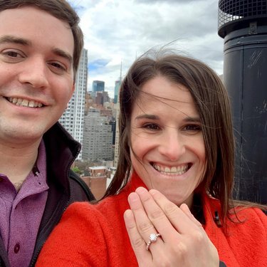Ryan proposed on the roof his building
