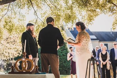 2020 - We officially tied the knot in an intimate backyard ceremony.