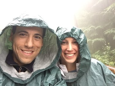 We traveled half way across the world to see the famous Neuschwanstein castle...and here it is behind us!!! 