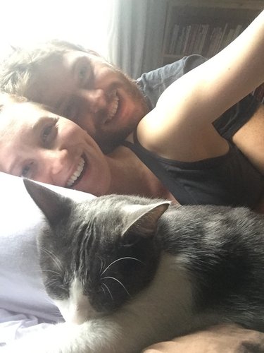 October 17, 2017 - Our VERY first picture together AND the day we started we started 