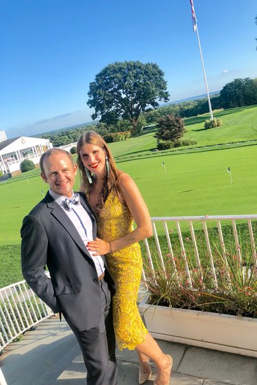 Greenwich, CT toasting Deanna and Alastair!