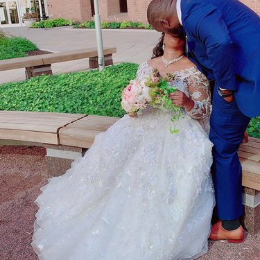 ... you may continue to kiss the bride