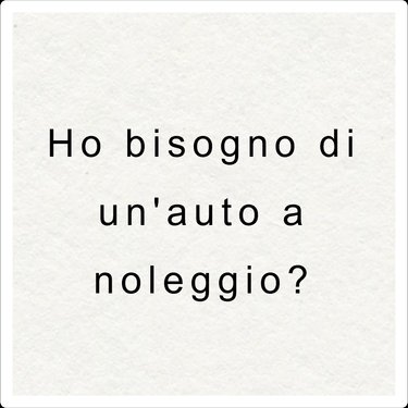 Assolutamente sì, perché in Sicilia non esistono trasporti pubblici come treni o autobus. Per soggiorni più brevi, consigliamo di unirsi ad altri gruppi.