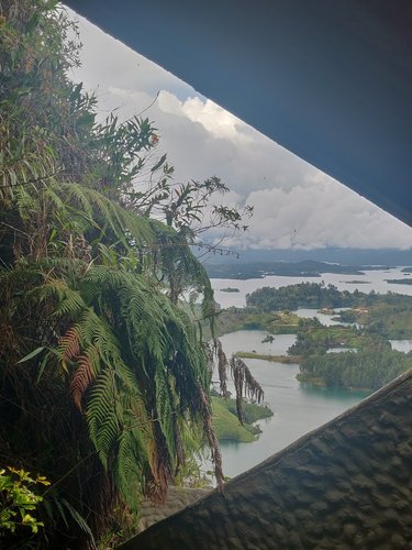 Halfway up Guatape Rock
