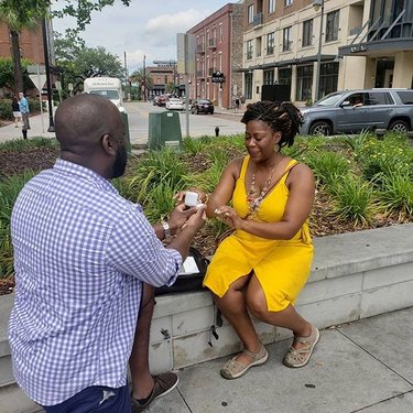 He asked and she said YES!