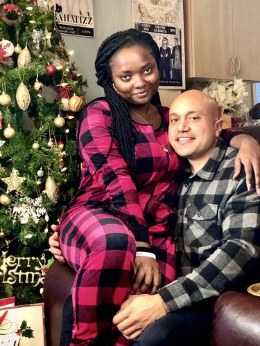 First Christmas together at Francine parents house in Winnipeg.