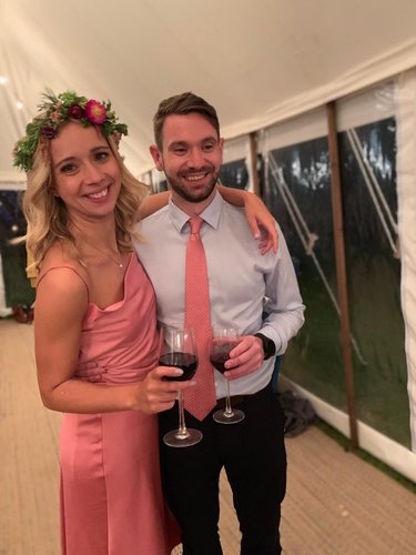 August 2019.  Alice & Tom's wedding.