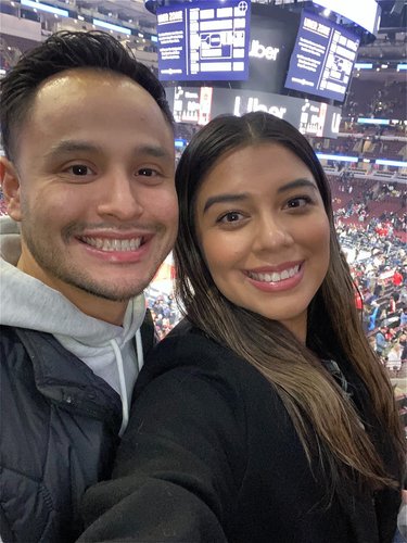 Bulls game together! What I thought was my first Bulls game (Forgot I had gone once before) 