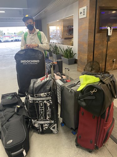 All 10 suitcases made it here too! Nicole was so glad she didn’t have to pack light for this trip.