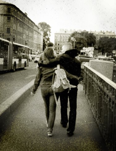 Walking the streets of Russia while on a Baltic Sea cruise in Summer 2014 with Maria, Harvey, Jason & BA.