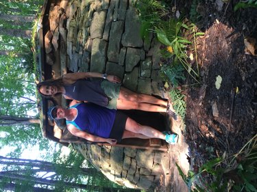 Celeste and Julie at the Art Museum Trails