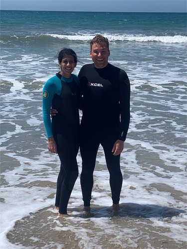 Body surfing in the Pacific Ocean