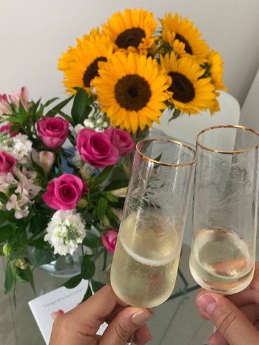 Celebrating our initial wedding day