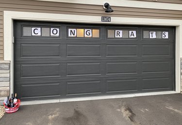 Our neighbors surprised us after our engagement. What a fantastic welcome home!!