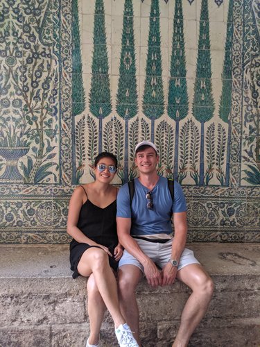 This was taken in Turkey and it was super hot that day. We were told that the marble was 