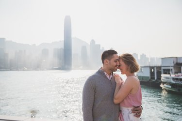 Engagement photos while in Hong Kong