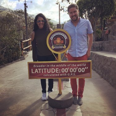 Visiting the equator in Ecuador