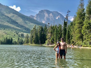 casual background in the grand tetons