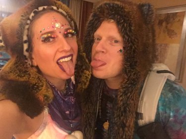 Louis's first festi / rave / big kid party! Electric Daisy Carnival Las Vegas June 2016. Face jewelz by Laura