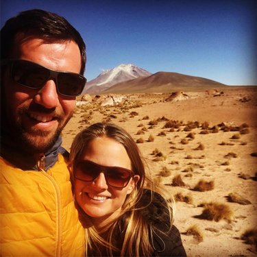 Jason battled food poisoning and the altitude (15,000+ ft.) during their time in the Salvador Dali Desert, Bolivia