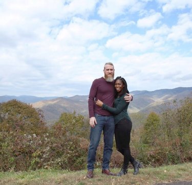 One of our first pictures as an engaged couple