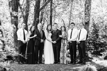 Lisa's family at Eric (Lisa's younger brother) and Katie's wedding.